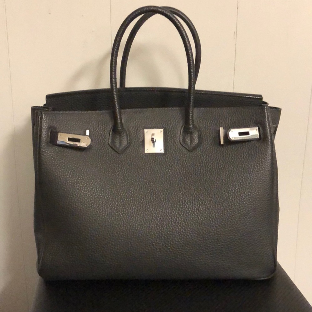 35 CM top handle bag gold hardware